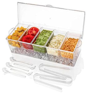 Ivyhome 5 Compartment Condiment Server Caddy